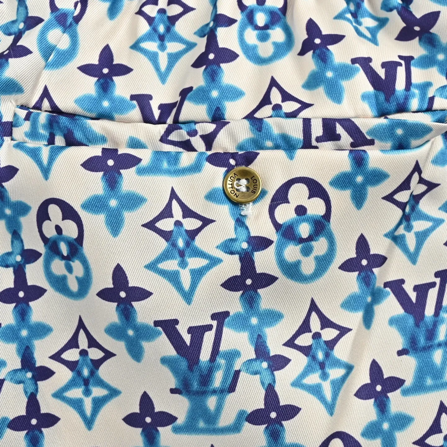 Louis Vuitton/Louis Vuitton full-length presbyopic print suit shorts